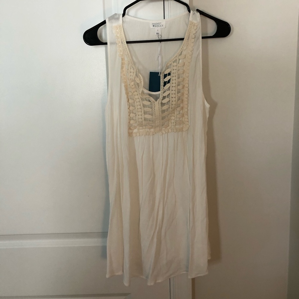 White tank top